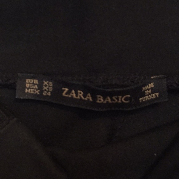 Zara moto- style black legging, XS - Picture 4 of 4